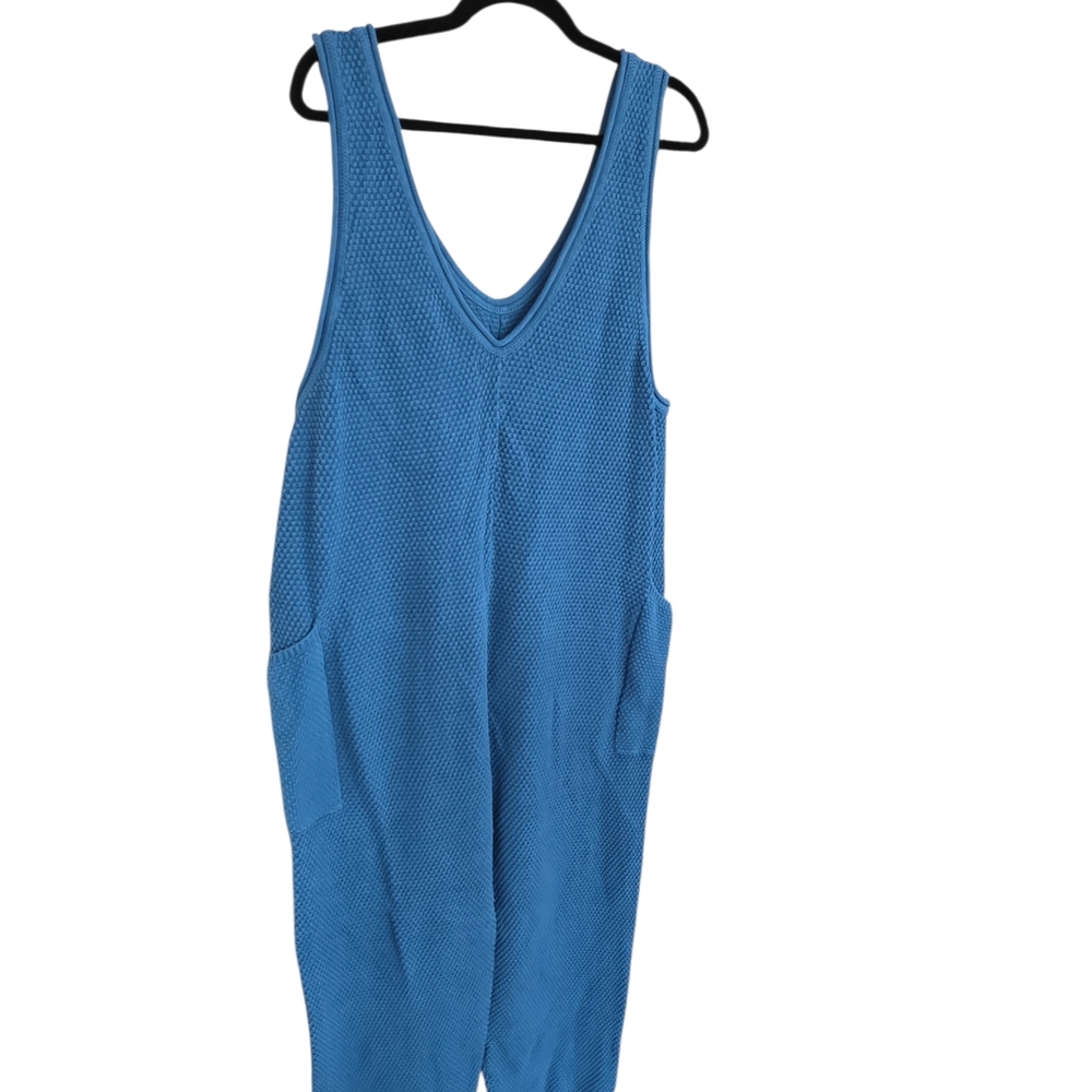 Free People Blue Knit Sweater Jumpsuit - Picture 2 of 10